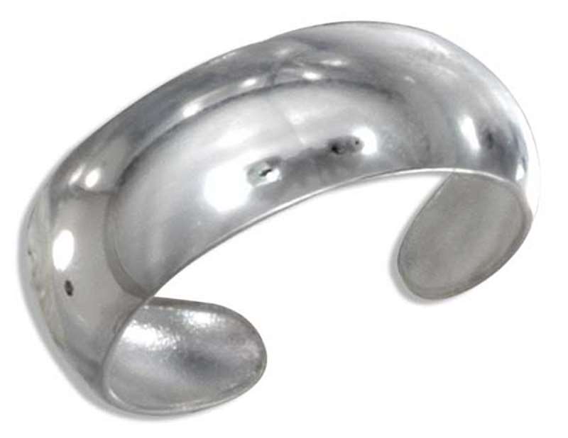 Graduated Convex Curved Surface Plain Toe Ring