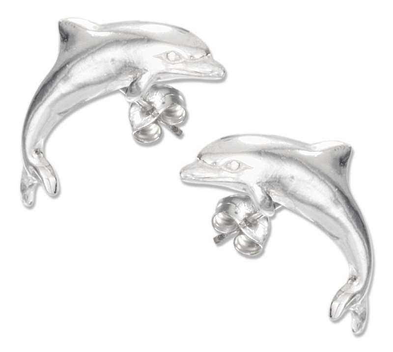 Dolphin Post Earrings