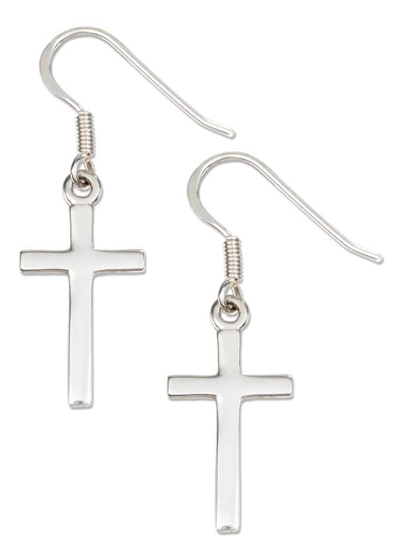 Christian Religious Cross Dangle Earrings Christian Religious Cross Dangle Earrings