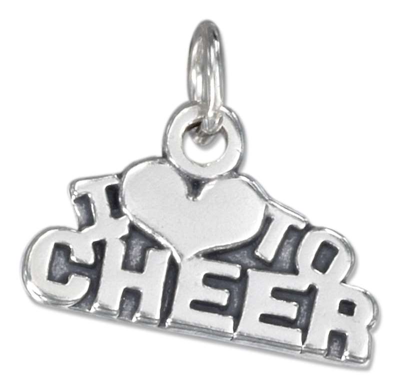 I LOVE TO CHEER Charm I LOVE TO CHEER Charm