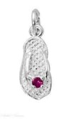 Birthstone Flip Flop Charms Birthstone Flip Flop Charms