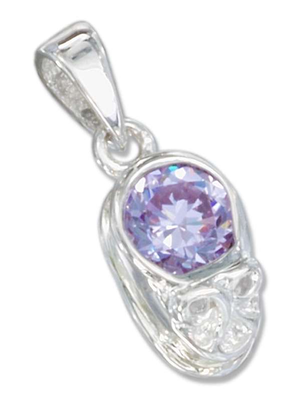June Birthstone Baby Shoe Charm