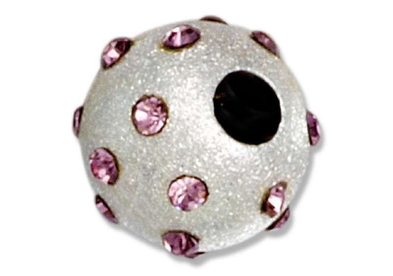 June Birthstone Spacer Bead Slide Pendant