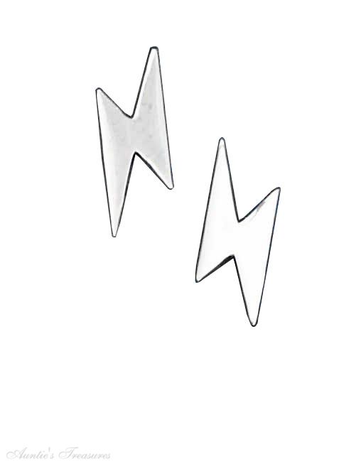 Lightning Bolt Post Earrings