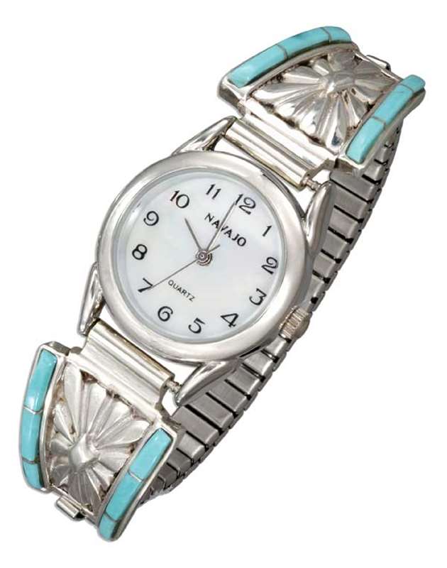 Ladies Turquoise Inlay Watch Ladies Turquoise Inlay Watch