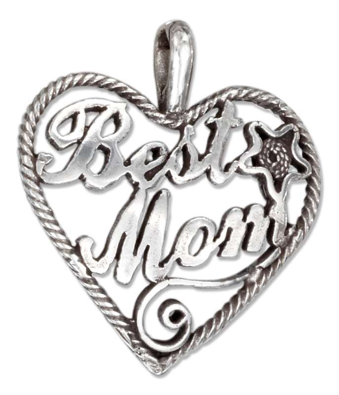 BEST MOM Heart Pendant BEST MOM Heart Pendant