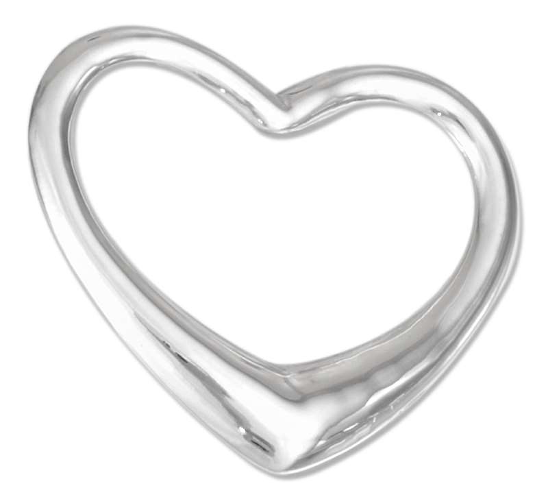 3D Medium Size Floating Heart Pendant 3D Medium Size Floating Heart Pendant