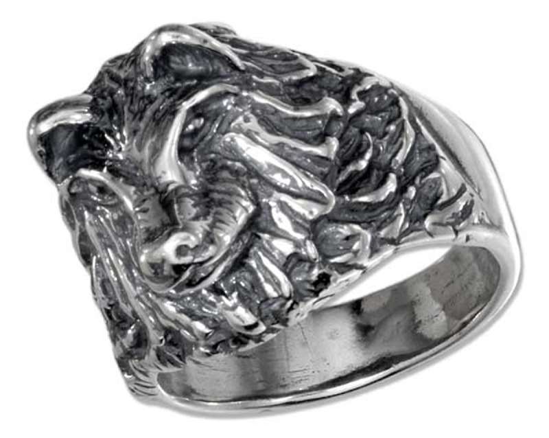 Men's Wolf Head Ring Men's Wolf Head Ring