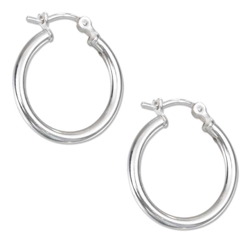Lightweight Hoop Earrings Curved Lock Earrings