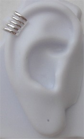 Left Or Right Nonpiercing 5 Five Row Band Ear Cuff
