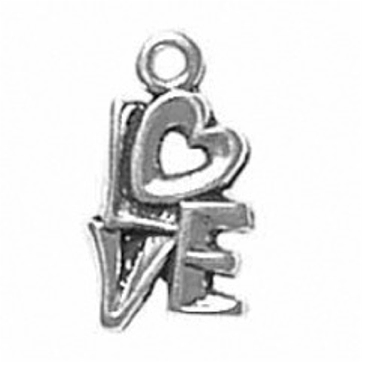 Love Word Charm With A Heart Love Word Charm With A Heart