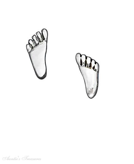 Feet Post Earrings