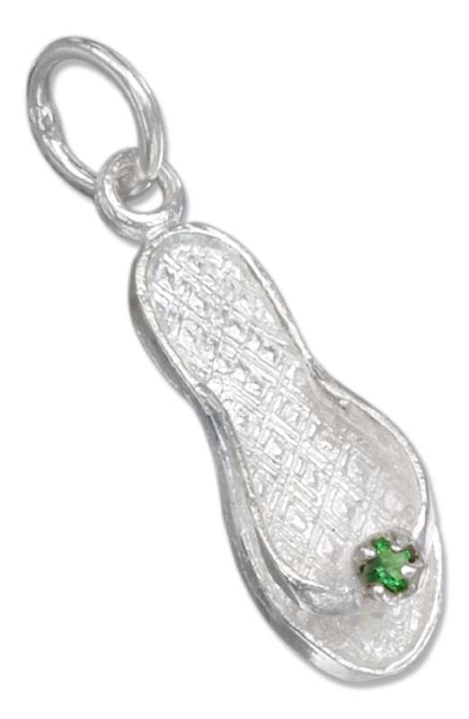 May Birthstone Flip Flop Charm May Birthstone Flip Flop Charm