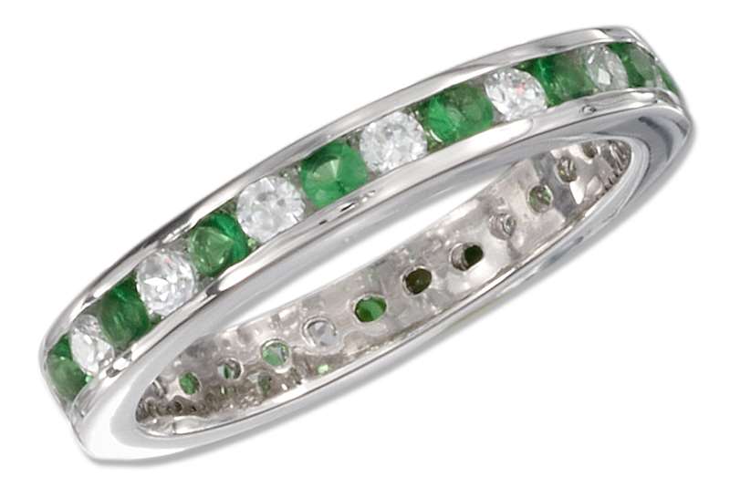 May Birthstone Eternity Ring May Birthstone Eternity Ring