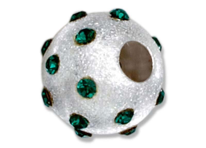 May Birthstone Spacer Bead Slide Pendant