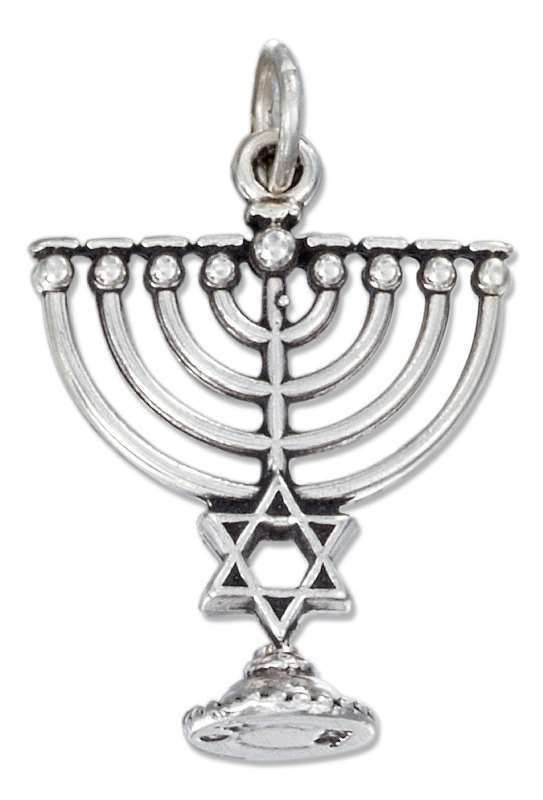 3D Jewish Menorah Charm 3D Jewish Menorah Charm