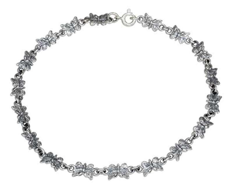 9.5" Multiple Butterfly Ankle Bracelet 9.5" Multiple Butterfly Ankle Bracelet