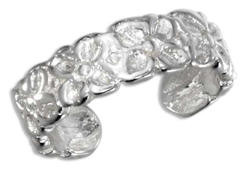 Floral Band Toe Ring