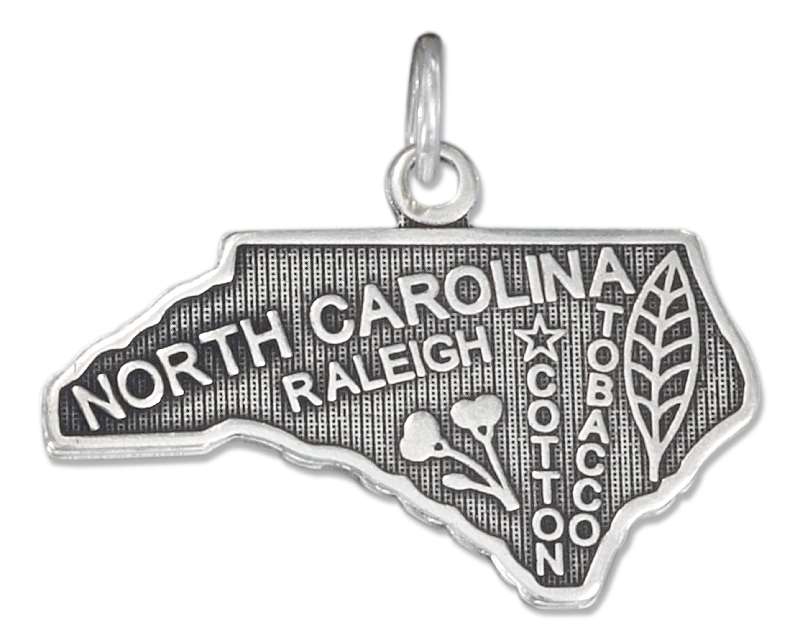 NORTH CAROLINA State Pendant Charm