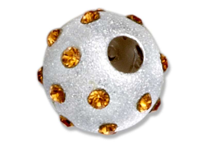 November Birthstone Spacer Bead Slide Pendant