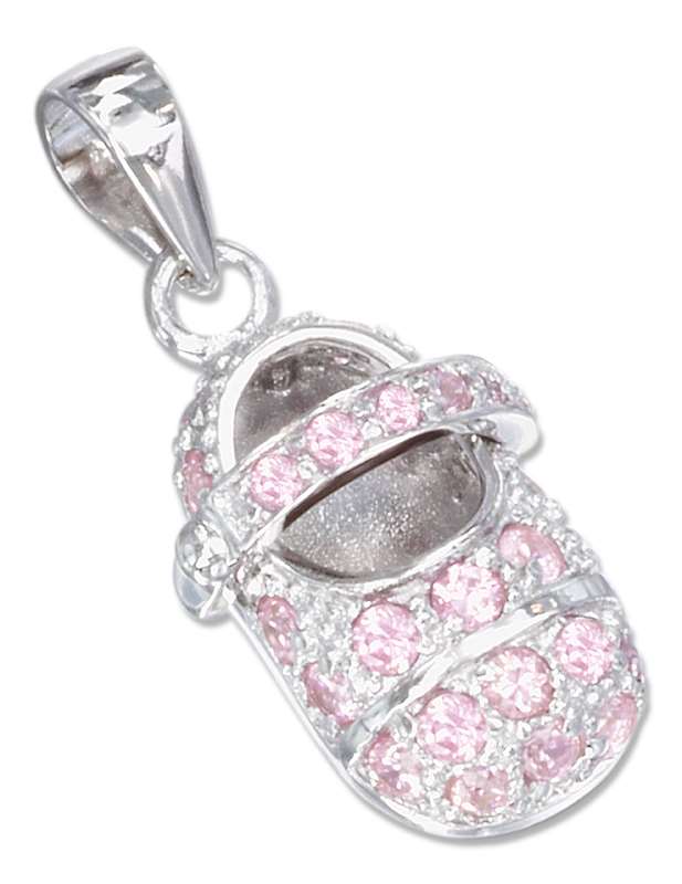 October Large Cubic Zirconia Birthstone Baby Bootie Charm October Large Cubic Zirconia Birthstone Baby Bootie Charm