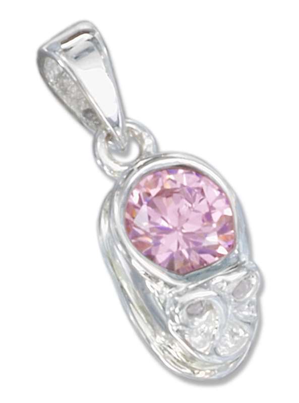 October Birthstone Baby Shoe Charm