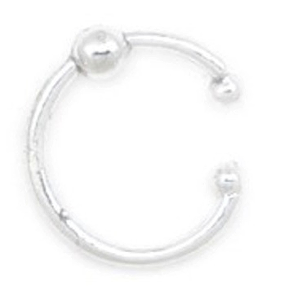 Nonpiercing 13mm Off Center Ball Charm Bali Style Ear Cuff Nonpiercing 13mm Off Center Ball Charm Bali Style Ear Cuff