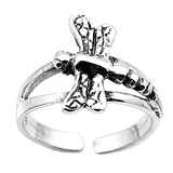 Large Dragonfly Adjustable Toe Ring Large Dragonfly Adjustable Toe Ring