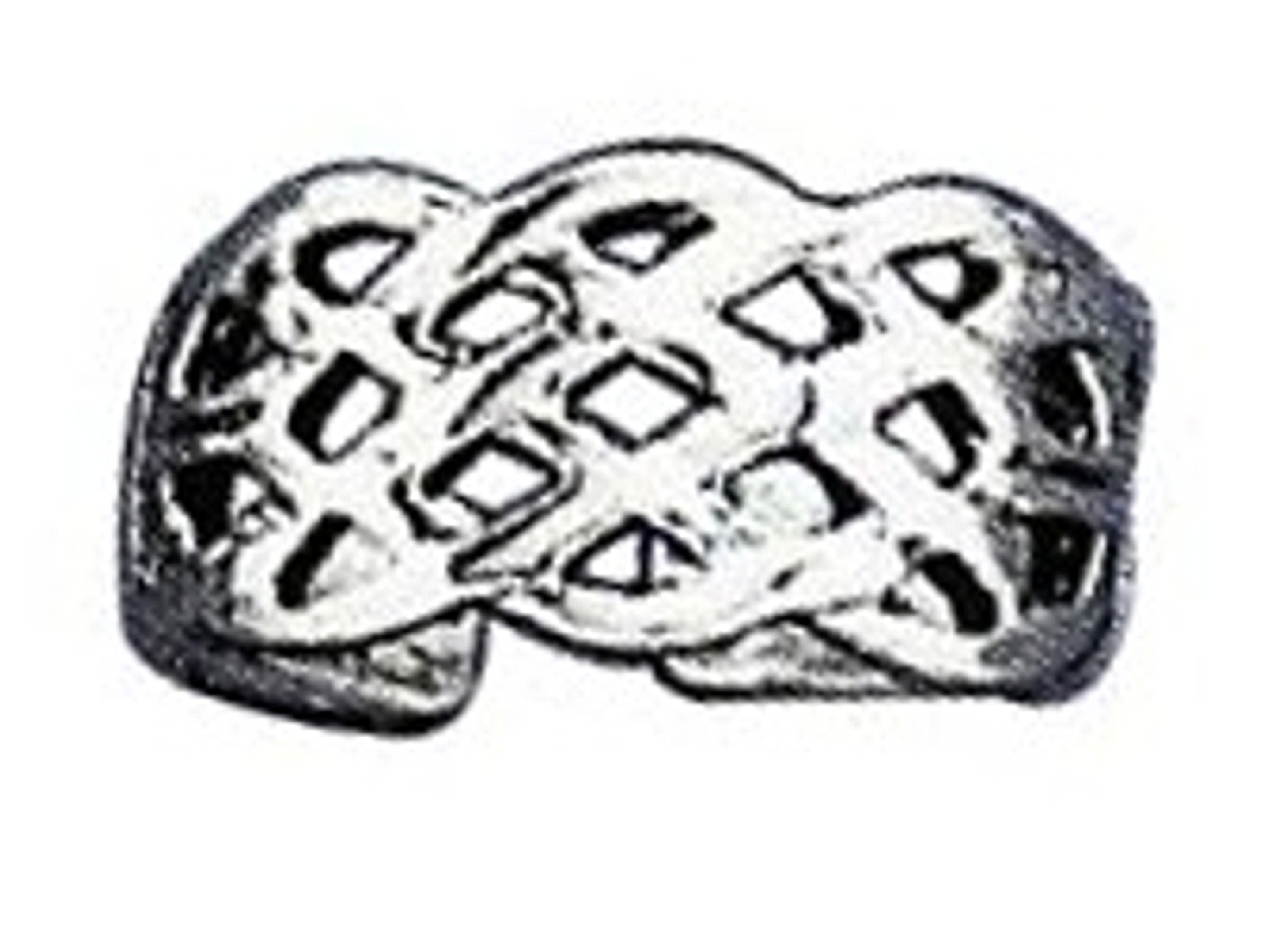 Open Weave Celtic Adjustable Graduated Toe Ring Open Weave Celtic Adjustable Graduated Toe Ring