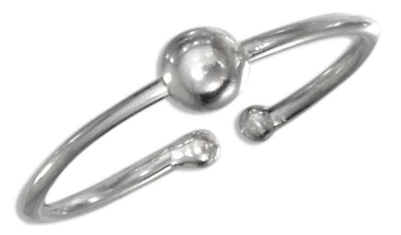 Large Plus Size Cape Cod Plain Toe Ring With Ball Large Plus Size Cape Cod Plain Toe Ring With Ball