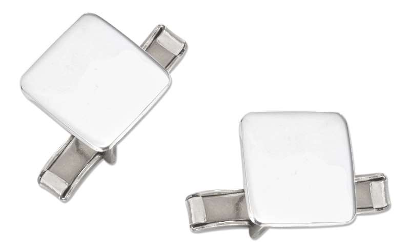 Plain Square Cuff Links