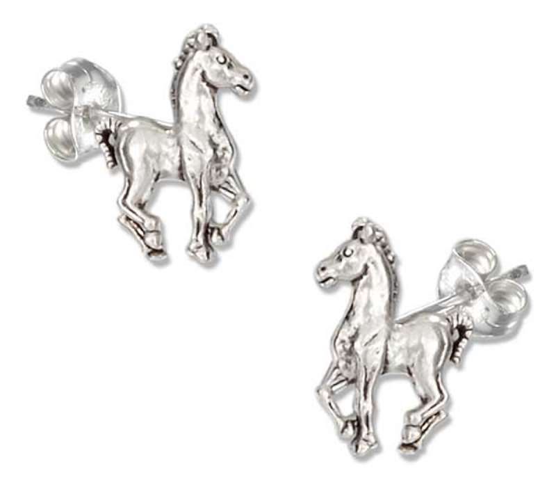 Prancing Horse Post Earrings Prancing Horse Post Earrings