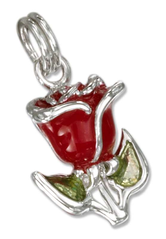 3D Enamel Rose Charm 3D Enamel Rose Charm