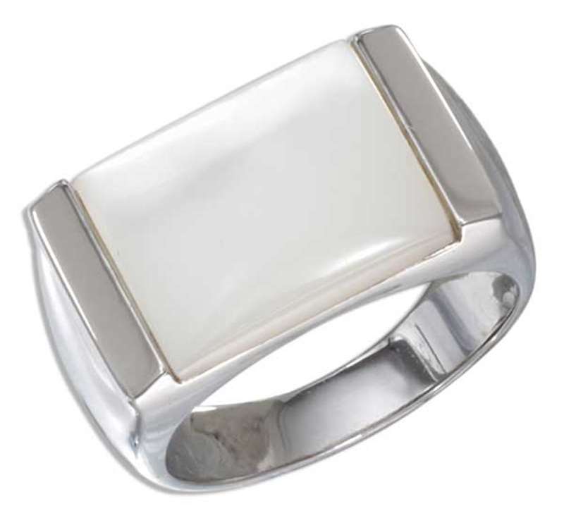 White Mother Of Pearl Ring White Mother Of Pearl Ring