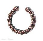 Nonpiercing 12mm Rope Braid Bali Style Ear Cuff