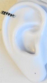 Left Or Right Nonpiercing 12mm Roped Spiral Bali Style Ear Cuff