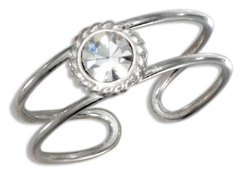 Clear Crystal Toe Ring Clear Crystal Toe Ring