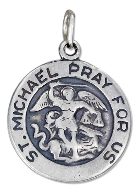 Round Saint Michael Medallion Charm Round Saint Michael Medallion Charm