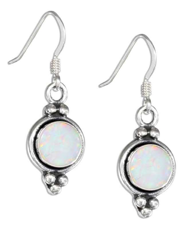 Imitation Opal Concho Dangle Earrings Imitation Opal Concho Dangle Earrings