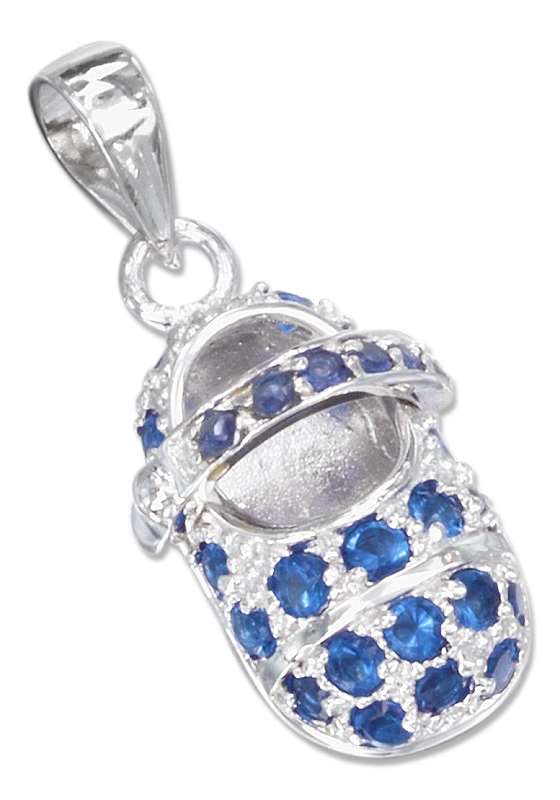 September Large Cubic Zirconia Birthstone Baby Bootie Charm September Large Cubic Zirconia Birthstone Baby Bootie Charm