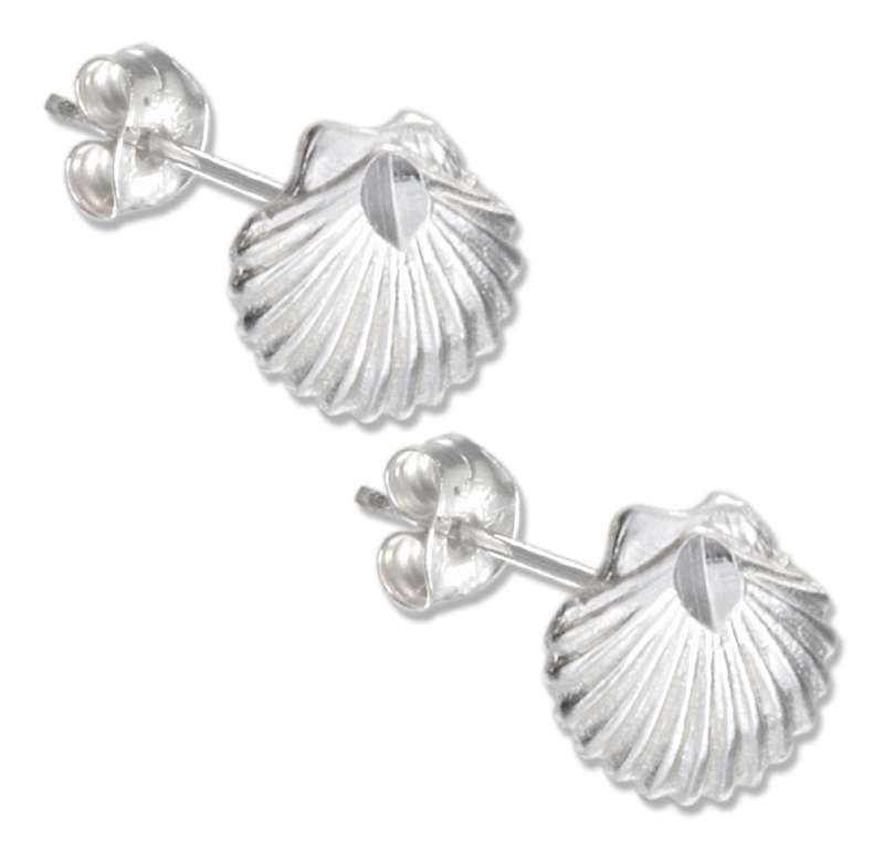 Scallop Shell Post Earrings Scallop Shell Post Earrings