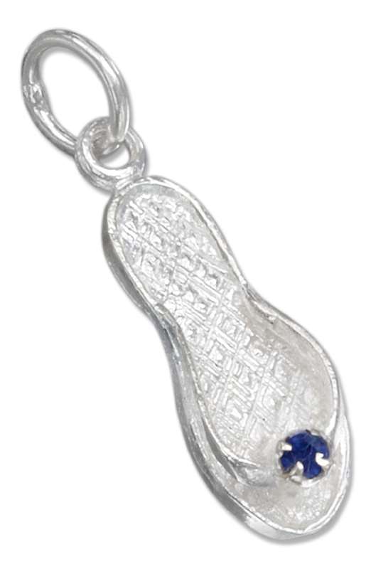 September Birthstone Flip Flop Charm September Birthstone Flip Flop Charm