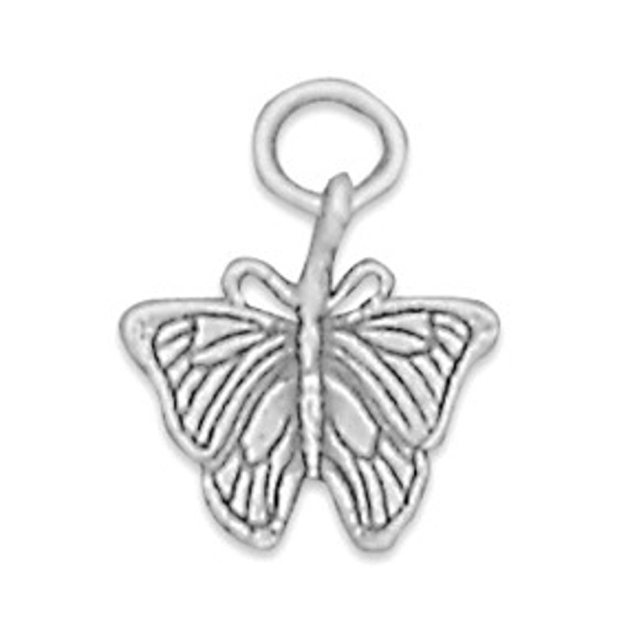 3D Bent Wing Butterfly Charm 3D Bent Wing Butterfly Charm