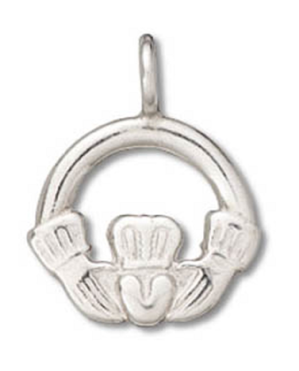 Small Crowned Heart In Hands Irish Claddagh Friendship Charm Small Crowned Heart In Hands Irish Claddagh Friendship Charm