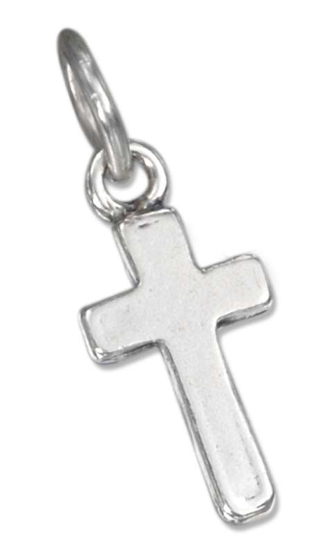 Small Plain Thin Cross Charm Small Plain Thin Cross Charm