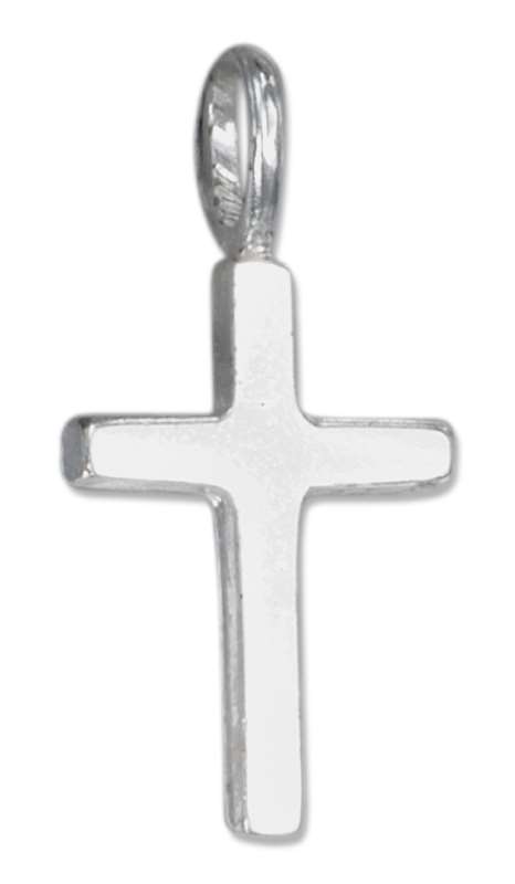 Simple Square Christian Religious Cross Charm