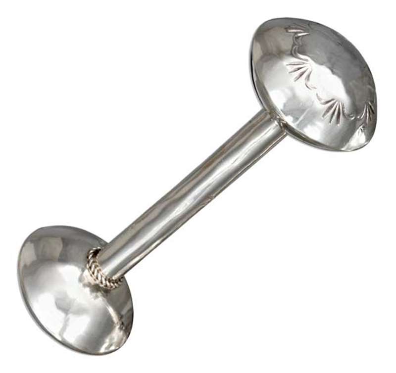 Southwest Design Dumbbell Baby Rattle Southwest Design Dumbbell Baby Rattle