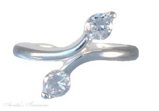 Cubic Zirconia Toe Rings