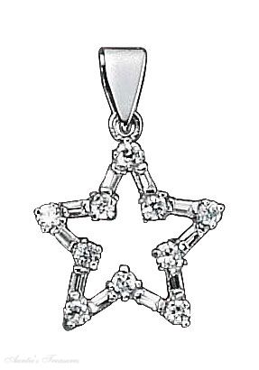 Cubic Zirconia Star Charm