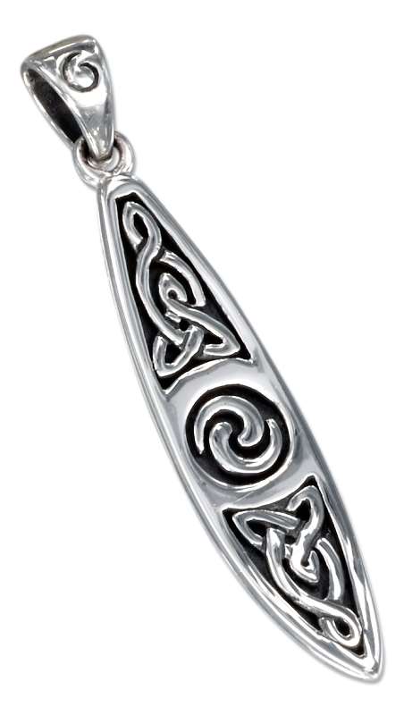 Surfboard Celtic Design Charm